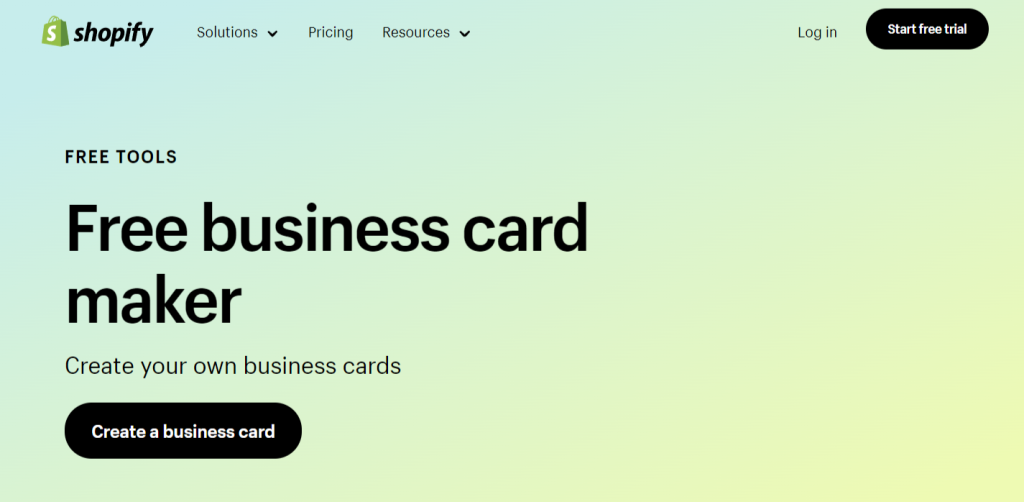 Business Card Template - Free Business Card Maker - Shopify