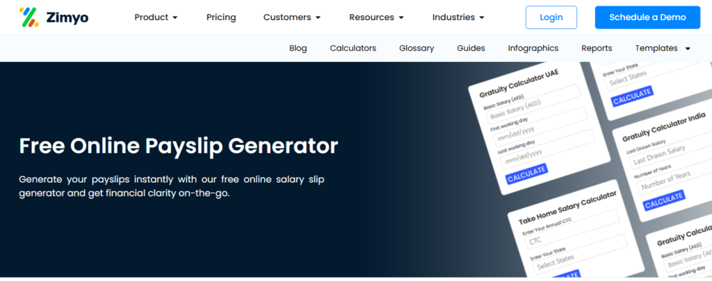 zimyo Free Online Salary Slip Generator