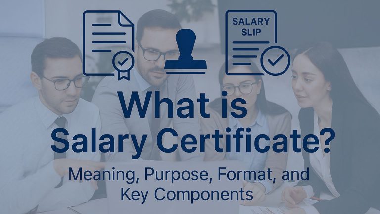 Salary Certificate: Meaning, Purpose and Use, Format, Key Components, and Salary Certificate vs Salary Slip