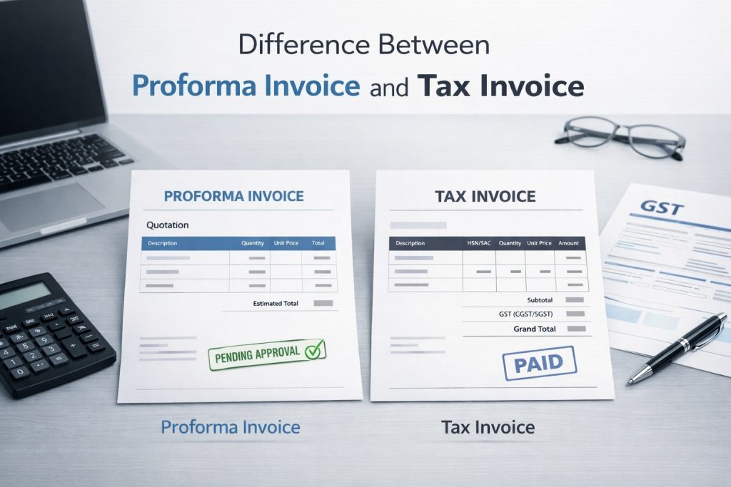 Difference Between Proforma Invoice and Tax Invoice 2026
